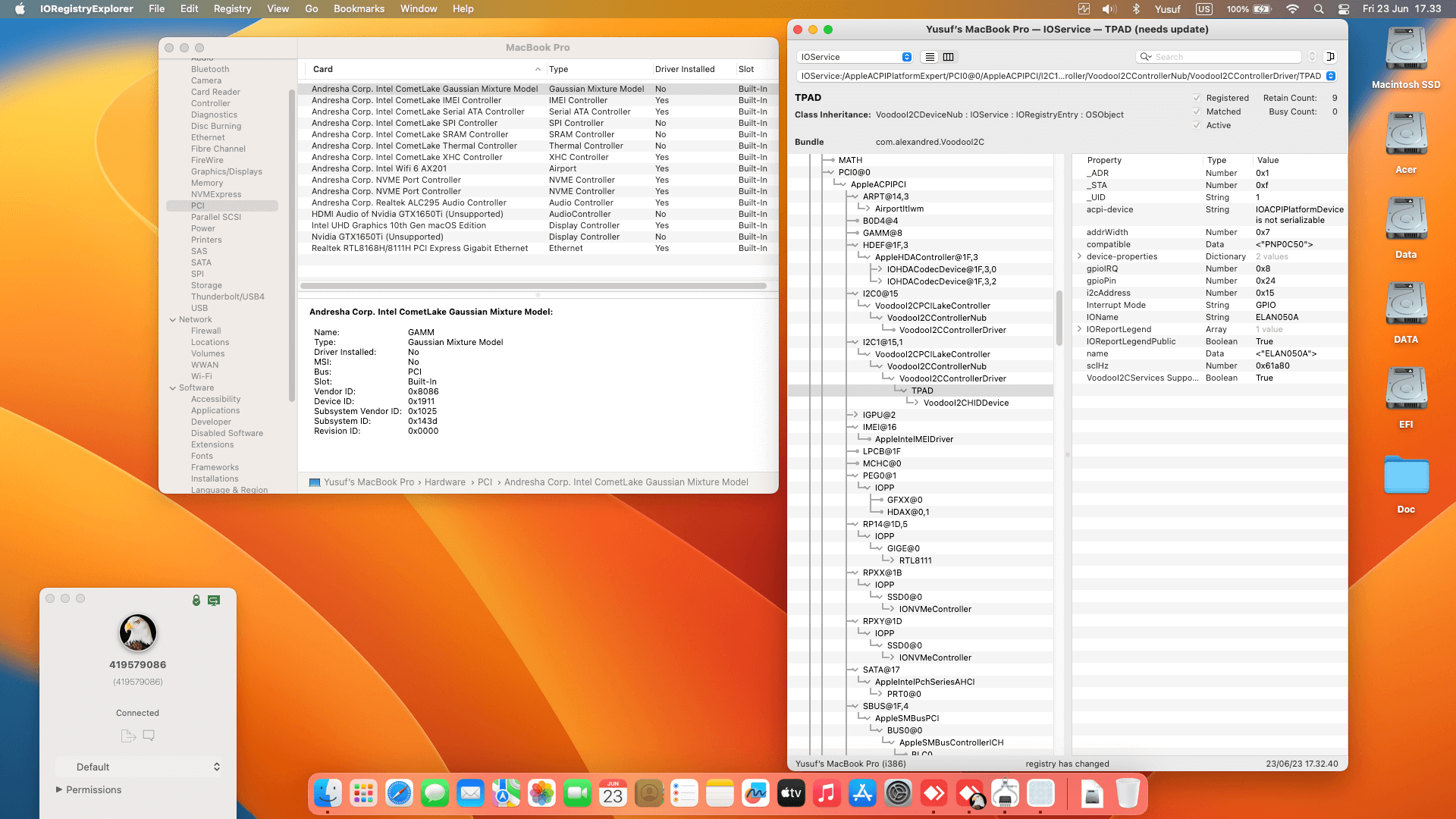 Acer Nitro 5 AN515 55 76SK [CometLake   Intel UHD 630 + I2C]   OpenCore 1